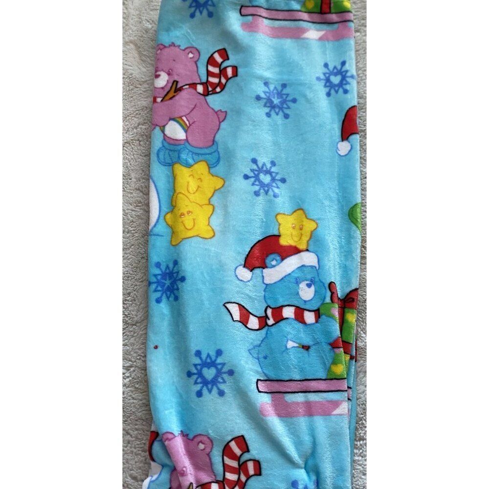 Care Bears Christmas Blanket Throw BLUE 50 X 70” Snowman Holiday Sled‎ Viral NEW - Picture 11 of 16